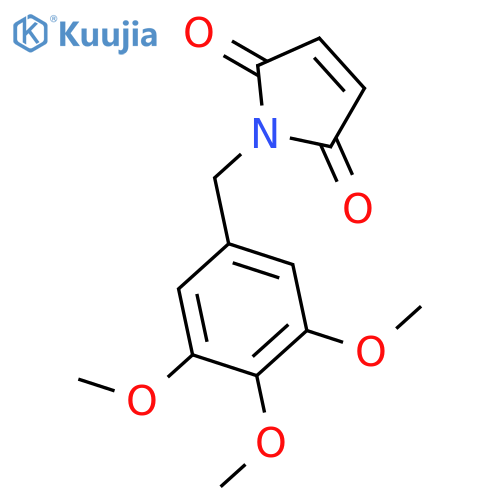 1H-PYRROLE-2,5-DIONE, 1-[(3,4,5-TRIMETHOXYPHENYL)METHYL]- structure