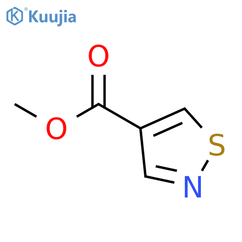 4-Isothiazolecarboxylic acid, methyl ester structure