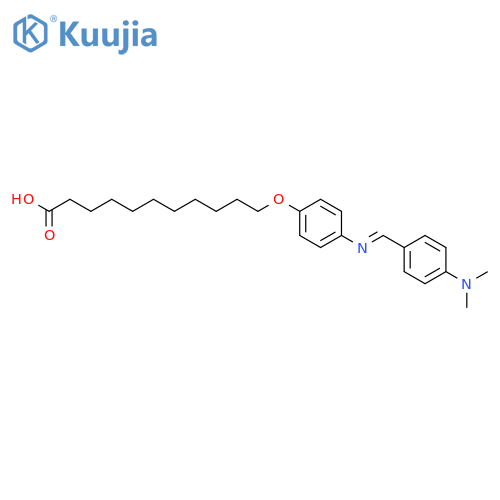 11-[4-[[4-(dimethylamino)phenyl]methylideneamino]phenoxy]undecanoic Acid structure