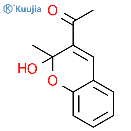 ETHANONE, 1-(2-HYDROXY-2-METHYL-2H-1-BENZOPYRAN-3-YL)- structure