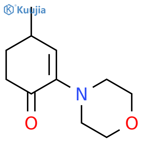 2-Cyclohexen-1-one, 4-methyl-2-(4-morpholinyl)- structure