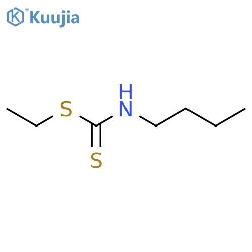 Carbamodithioic acid,N-butyl-, ethyl ester structure