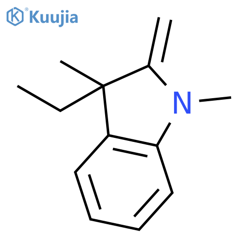 1H-INDOLE, 3-ETHYL-2,3-DIHYDRO-1,3-DIMETHYL-2-METHYLENE- structure