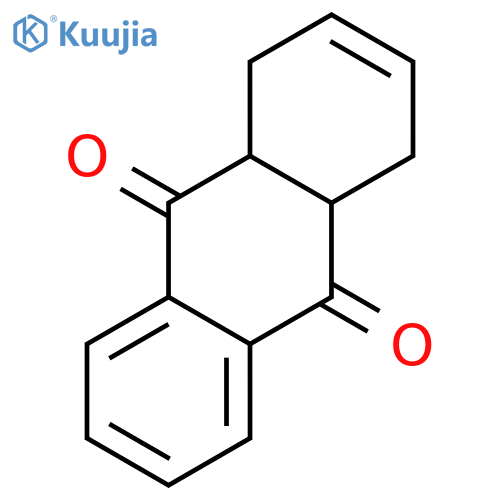 9,10-Anthracenedione,1,4,4a,9a-tetrahydro- structure