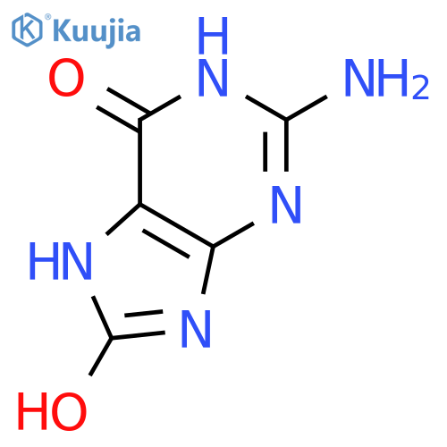 2-Amino-8-hydroxy-1H-purin-6(7H)-one structure