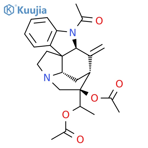 1-[(9S,11R,12R,17S)-8-Acetyl-12-acetyloxy-10-methylidene-8,14-diazapentacyclo[9.5.2.01,9.02,7.014,17]octadeca-2,4,6-trien-12-yl]ethyl acetate structure