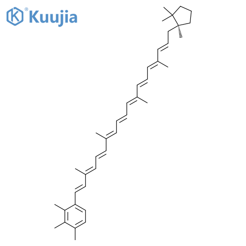 1,2,3-Trimethyl-4-[(1E,3E,5E,7E,9E,11E,13E,15E,17E)-3,7,12,16-tetramethyl-19-[(1S)-1,2,2-trimethylcyclopentyl]nonadeca-1,3,5,7,9,11,13,15,17-nonaenyl]benzene structure