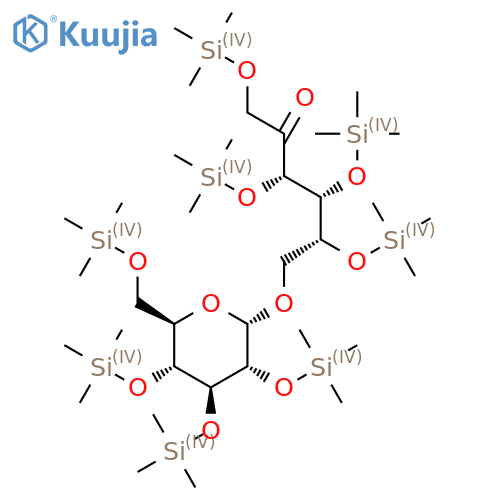 (3S,4R,5R)-1,3,4,5-Tetrakis(trimethylsilyloxy)-6-[(2S,3R,4S,5R,6R)-3,4,5-tris(trimethylsilyloxy)-6-(trimethylsilyloxymethyl)oxan-2-yl]oxyhexan-2-one structure