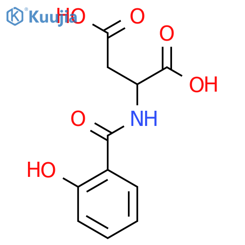 (2s)-2-[(2-hydroxybenzoyl)amino]butanedioic Acid structure