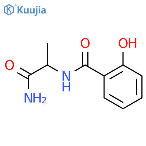 N-(2-amino-1-methyl-2-oxoethyl)-2-hydroxybenzamide structure