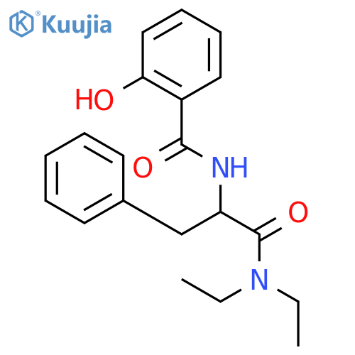 N,N-diethyl-Nalpha-(2-hydroxybenzoyl)phenylalaninamide structure