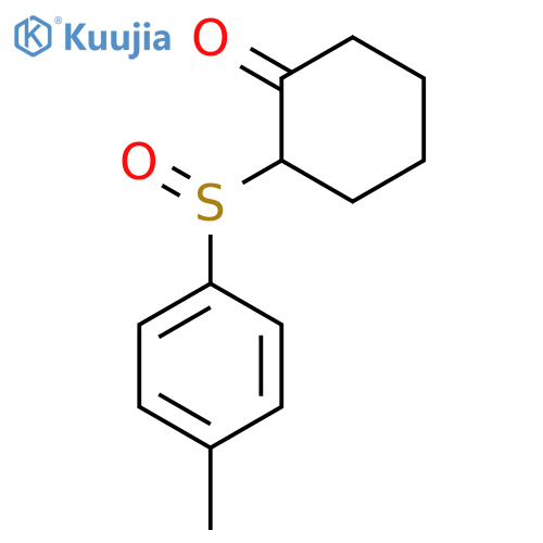 Cyclohexanone, 2-[(4-methylphenyl)sulfinyl]- structure