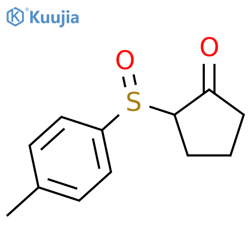 Cyclopentanone, 2-[(4-methylphenyl)sulfinyl]- structure