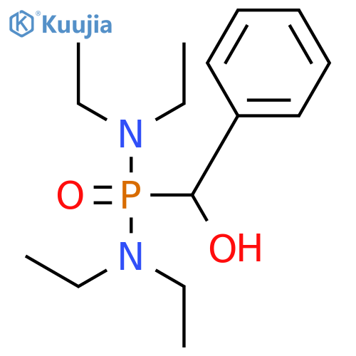 PHOSPHONIC DIAMIDE, N,N,N',N'-TETRAETHYL-P-(HYDROXYPHENYLMETHYL)- structure