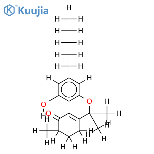 8,9-Dihydro-1-hydroxy-6,6,9-trimethyl-3-pentyl-6H-dibenzob,dpyran-10(7H)-one structure