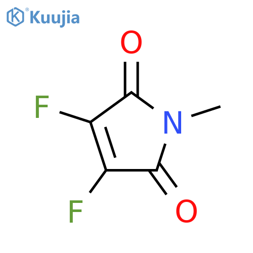 1H-Pyrrole-2,5-dione,3,4-difluoro-1-methyl-(9CI) structure