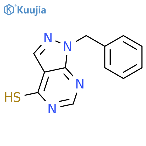 1-Benzyl-1H-pyrazolo[3,4-d]pyrimidine-4-thiol structure