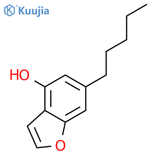 6-pentyl-1-benzofuran-4-ol structure
