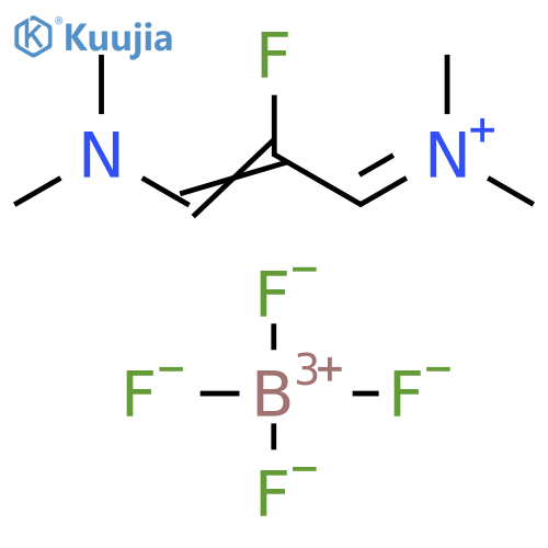 Methanaminium,N-[3-(dimethylamino)-2-fluoro-2-propenylidene]-N-methyl-,tetrafluoroborate(1-) structure