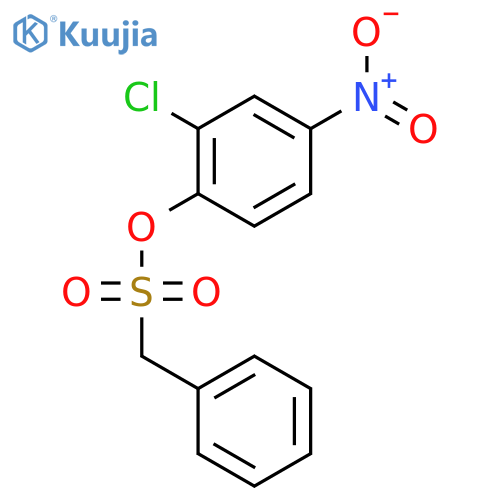 Benzenemethanesulfonic acid, 2-chloro-4-nitrophenyl ester structure