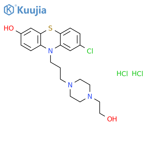 8-Chloro-10-3-4-(2-hydroxyethyl)-1-piperazinylpropyl-10H-phenothiazin-3-ol Dihydrochloride structure