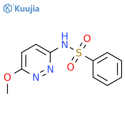 Benzenesulfonamide, N-(6-methoxy-3-pyridazinyl)- structure