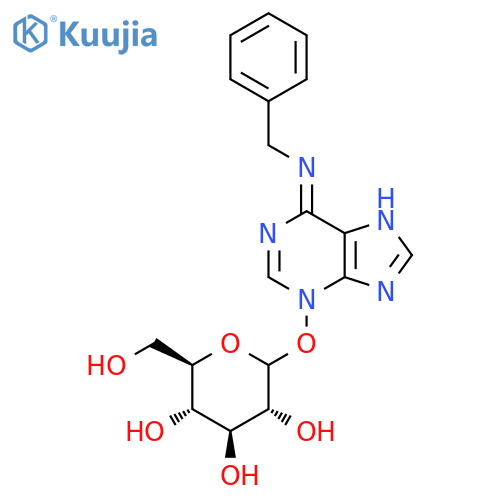 (3R,4S,5S,6R)-2-((6-(Benzylamino)-3H-purin-3-yl)oxy)-6-(hydroxymethyl)tetrahydro-2H-pyran-3,4,5-triol structure