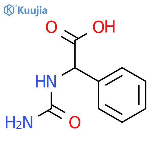 2-(carbamoylamino)-2-phenylacetic Acid structure