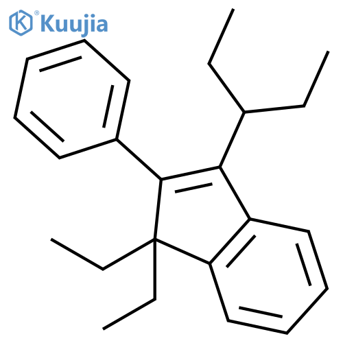 1H-Indene, 1,1-diethyl-3-(1-ethylpropyl)-2-phenyl- structure