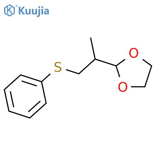 1,3-DIOXOLANE, 2-[1-METHYL-2-(PHENYLTHIO)ETHYL]- structure