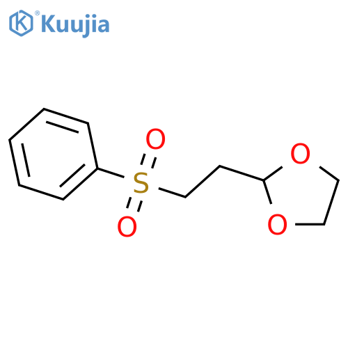 1,3-Dioxolane, 2-[2-(phenylsulfonyl)ethyl]- structure