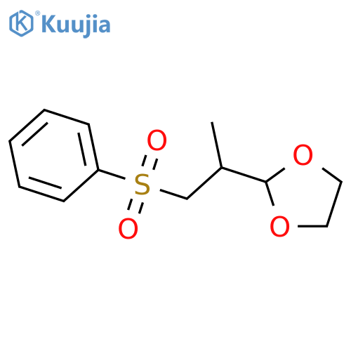 1,3-Dioxolane, 2-[1-methyl-2-(phenylsulfonyl)ethyl]- structure