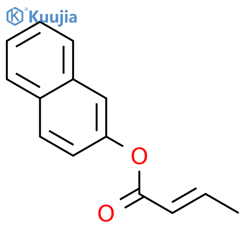 2-Butenoic acid, 2-naphthalenyl ester structure