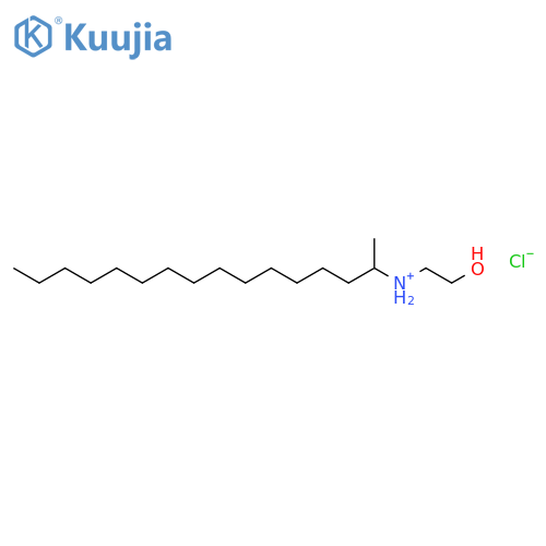 N-(2-hydroxyethyl)hexadecan-2-aminium chloride structure