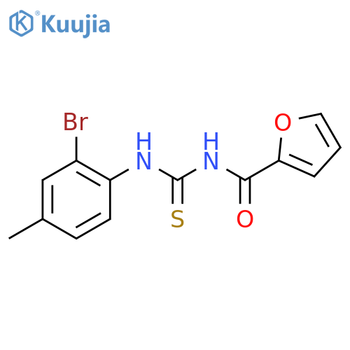 N-[(2-bromo-4-methylphenyl)carbamothioyl]furan-2-carboxamide structure
