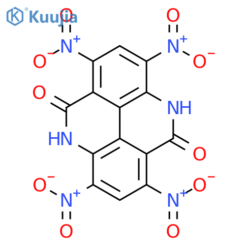 1,3,6,8-tetranitro-4,9-dihydropyrido[2,3,4,5-lmn]phenanthridine-5,10-dione structure