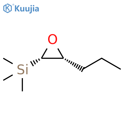 Oxirane, 2-propyl-3-(trimethylsilyl)-, (2R,3S)-rel- structure