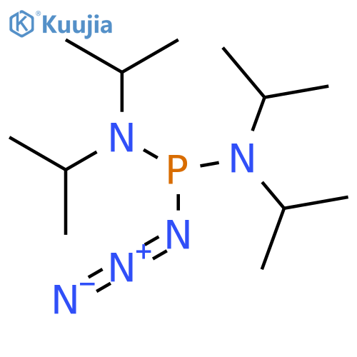 Phosphorodiamidous azide, tetrakis(1-methylethyl)- structure