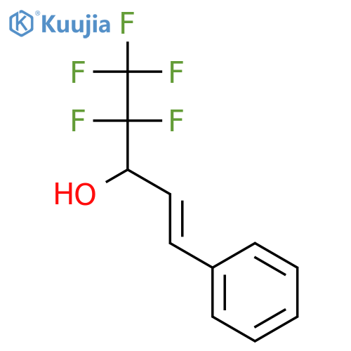 4,4,5,5,5-Pentafluoro-1-phenylpent-1-EN-3-OL structure