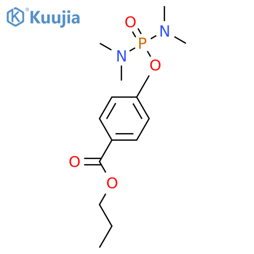 propyl 4-{[bis(dimethylamino)phosphoryl]oxy}benzoate structure