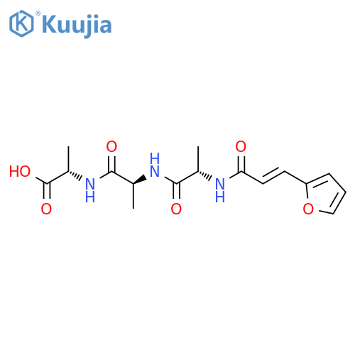 L-Alanine, N-[N-[N-[3-(2-furanyl)-1-oxo-2-propenyl]-L-alanyl]-L-alanyl]- structure