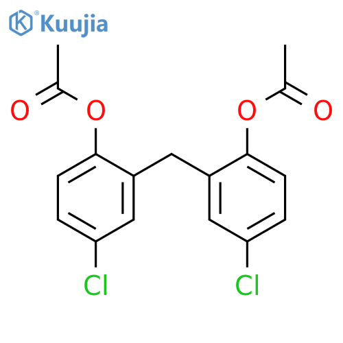 [2-[(2-acetyloxy-5-chlorophenyl)methyl]-4-chlorophenyl] Acetate structure