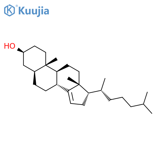 Cholest-14-en-3-ol, (3b,5a,17a)- structure