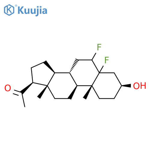Pregnan-20-one, 5,6-difluoro-3-hydroxy-, (3beta)- structure