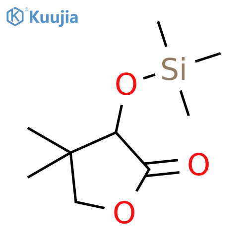 2(3H)-Furanone, dihydro-4,4-dimethyl-3-[(trimethylsilyl)oxy]- structure