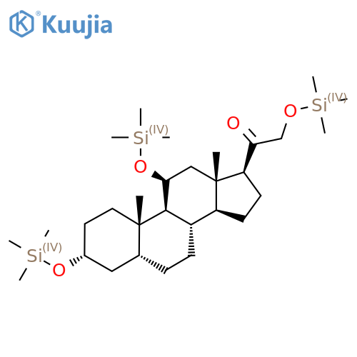 Pregnan-20-one, 3,11,21-tris[(trimethylsilyl)oxy]-, (3alpha,5beta,11beta)- structure