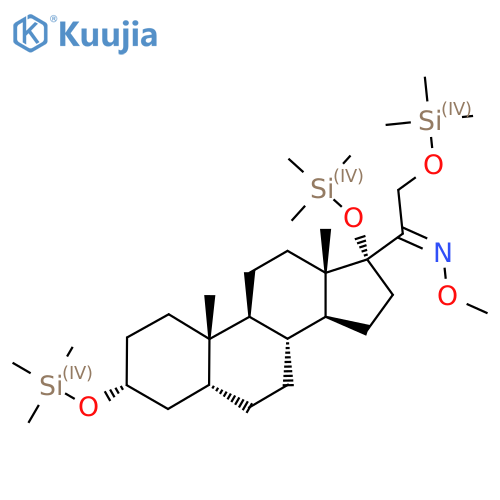 (Z)-1-[(3R,5R,8R,9S,10S,13S,14S,17R)-10,13-Dimethyl-3,17-bis(trimethylsilyloxy)-1,2,3,4,5,6,7,8,9,11,12,14,15,16-tetradecahydrocyclopenta[a]phenanthren-17-yl]-N-methoxy-2-trimethylsilyloxyethanimine structure