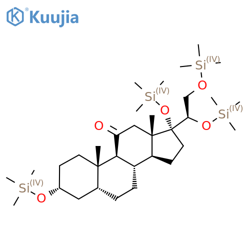 Pregnan-11-one, 3,17,20,21-tetrakis[(trimethylsilyl)oxy]-, (3alpha,5beta,20R)- structure