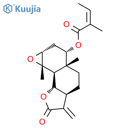 [(1S,2S,6S,9R,10S,12R,14S)-9,14-Dimethyl-5-methylidene-4-oxo-3,13-dioxatetracyclo[7.5.0.02,6.012,14]tetradecan-10-yl] (Z)-2-methylbut-2-enoate structure