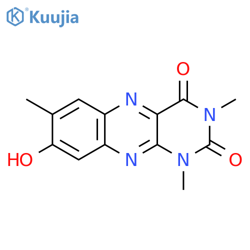 Benzo[g]pteridine-2,4(1H,3H)-dione, 8-hydroxy-1,3,7-trimethyl- structure